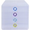 Exacompta Chromaline caja 4 cajones POP-BOX para documentos A4+
