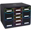 Exacompta cajonera STORE BOX MULTI 11 cajones Negro Oficina Negro