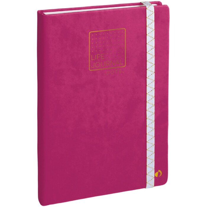 Quo Vadis Diario Bullet Lunares Rosa Claro 15x21cm