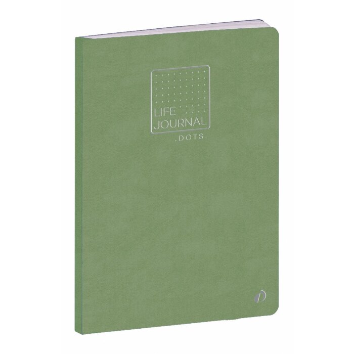 Quo Vadis Life Diario Bullet Dots Verde 15x21 cm Papel Clairefontaine