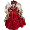 Clayre & Eef 50777 Decoración Ángel 50x30x65 cm Rojo Oro