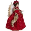 Clayre & Eef 50777 Decoración Ángel 50x30x65 cm Rojo Oro