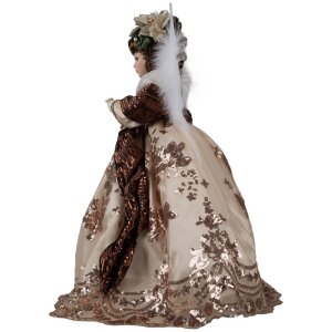 Clayre & Eef 50778 Ángel Decorativo Beige 50x30x65 cm Navidad Clásico