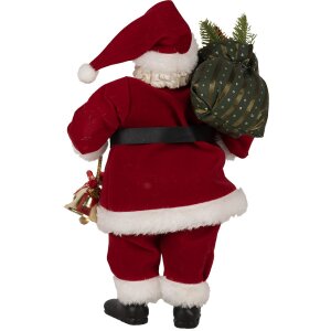 Clayre & Eef 65597 Papá Noel Decoración Rojo Blanco 17x10x27 cm