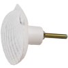Clayre & Eef 65734 Pomo Puerta Concha Poliresina Blanco 6x4x6 cm Estilo Vintage