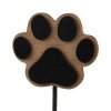 Clayre & Eef 65735 Gancho de pared perro pata marrón madera metal 9x5x14 cm estilo country