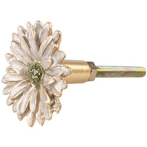 Clayre & Eef 65738 Picaporte Flor Oro Blanco Ø...