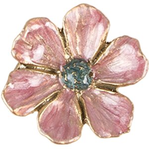 Clayre Eef Pomo Puerta Flor Rosa Ø 4x3 cm Hierro...