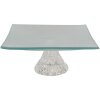 Clayre Eef Decoración Tazón Vidrio Transparente 15x15x7 cm Plato Servir Moderno