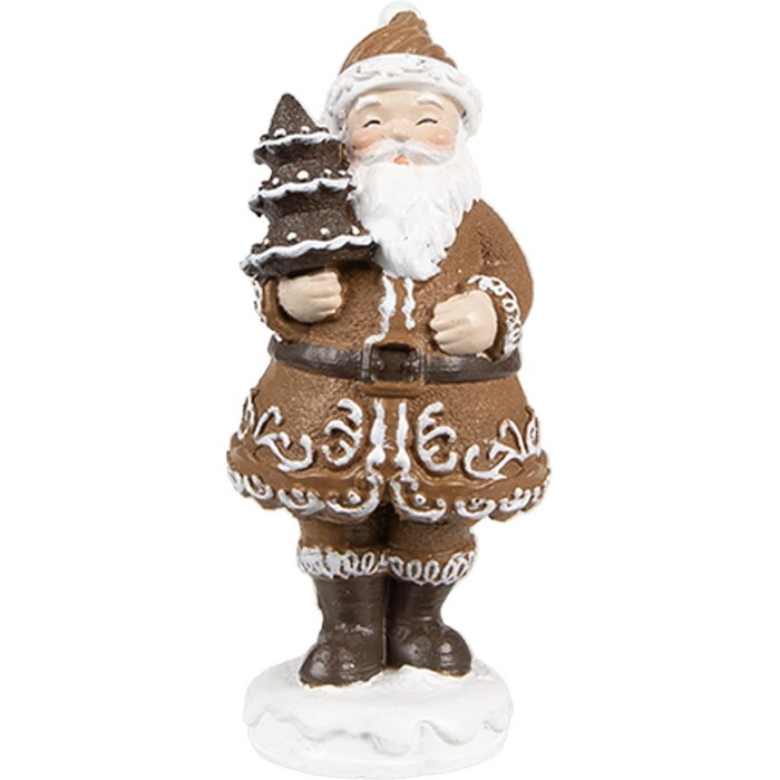 Clayre & Eef 6PR4305 Decoración Papá Noel 3x3x8 cm