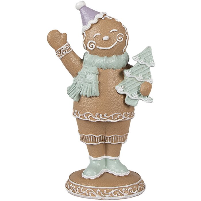 Clayre & Eef 6PR4321 Decoración hombre de jengibre 9x5x16 cm