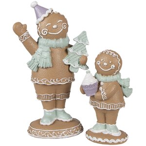 Clayre & Eef 6PR4321 Decoración hombre de jengibre 9x5x16 cm
