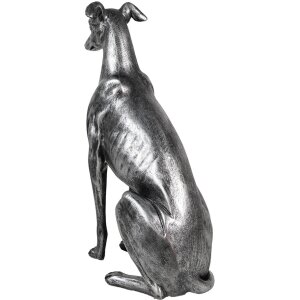 Clayre & Eef 6PR5068 Decoración Perro color Plata 20x10x30 cm