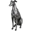 Clayre & Eef 6PR5068 Decoración Perro color Plata 20x10x30 cm