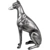 Clayre & Eef 6PR5068 Decoración Perro color Plata 20x10x30 cm