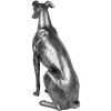Clayre & Eef 6PR5068 Decoración Perro color Plata 20x10x30 cm