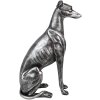 Clayre & Eef 6PR5068 Decoración Perro color Plata 20x10x30 cm