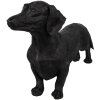 Clayre & Eef 6PR5070 Decoración Perro Negro 37x11x23 cm Poliresina