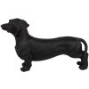 Clayre & Eef 6PR5070 Decoración Perro Negro 37x11x23 cm Poliresina