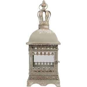 Clayre & Eef 6Y5586 Farol Hierro Vidrio Gris Verde...