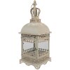 Clayre & Eef 6Y5586 Farol Hierro Vidrio Gris Verde 20x20x51 cm Estilo Antiguo