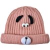 Juleeze JZKCA0007P gorro niño rosa con cara de perro suave y calentito