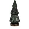 Clayre & Eef 6GL4573GR Árbol de Navidad con LED Ø 13x23 cm / 2xAAA