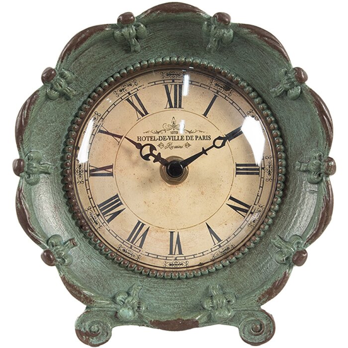 Clayre & Eef 6KL0821 Reloj de sobremesa 15x7x16 cm / 1xAA