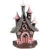 Clayre & Eef 6PR4240 Casa de decoración con LED 16x13x26 cm / 3xAA
