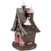 Clayre & Eef 6PR4240 Casa de decoración con LED 16x13x26 cm / 3xAA