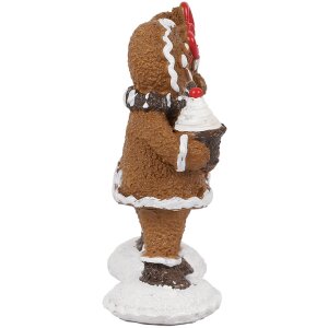Clayre & Eef 6PR4306 Decoración hombre de jengibre set de 2 2x2x5 cm