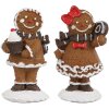 Clayre & Eef 6PR4306 Decoración hombre de jengibre set de 2 2x2x5 cm