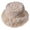 Clayre Eef JZCA0025BE Gorro de mujer Beige Sintético con cordón de ajuste