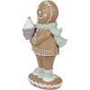 Clayre Eef Figurita de Navidad hombre de jengibre 11 cm marrón estilo campestre