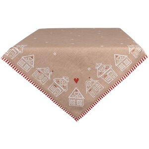 Clayre Eef mantel casa de jengibre 100x100 cm...