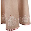 Clayre Eef Mantel Redondo 170 cm Marrón Algodón Gingerbread House Country Style