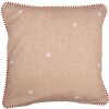Clayre Eef GBB21 Funda de Cojín Casa de Jengibre Marrón Blanco 40x40 cm Algodón Casa de Campo