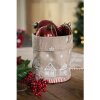 Clayre Eef GBB21 Funda de Cojín Casa de Jengibre Marrón Blanco 40x40 cm Algodón Casa de Campo