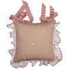 Clayre Eef GBB25 Funda de Cojín 40x40 cm Marrón Gingerbread House Algodón Estilo Campestre
