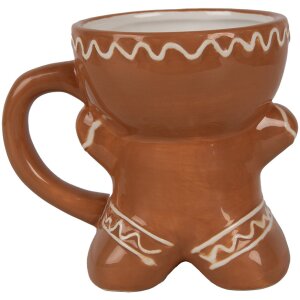 Taza Clayre & Eef Gingerbread Man 325 ml Taza cerámica marrón Navidad