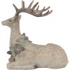 Clayre Eef figura decorativa ciervo marrón 31x16x29 cm poliresina estilo country
