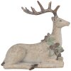 Clayre Eef figura decorativa ciervo marrón 31x16x29 cm poliresina estilo country