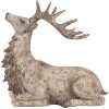 Clayre Eef Figura Decorativa Ciervo Marrón 29x15x27 cm Poliresina Estilo Rural