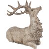 Clayre Eef Figura Decorativa Ciervo Marrón 29x15x27 cm Poliresina Estilo Rural