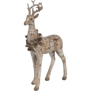 Clayre Eef Figura Decorativa Set 2 Ciervos Marrón...