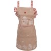 Clayre Eef delantal de cocina infantil casa de jengibre 48x56 cm algodón estilo country