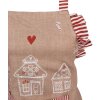 Clayre Eef delantal de cocina infantil casa de jengibre 48x56 cm algodón estilo country