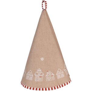 Clayre Eef Toalla Marrón Redonda Gingerbread House...