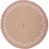 Clayre Eef Toalla Marrón Redonda Gingerbread House Algodón 80 cm Country Style