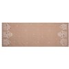 Clayre Eef camino de mesa casita de jengibre 50x140 cm algodón marrón estilo country
